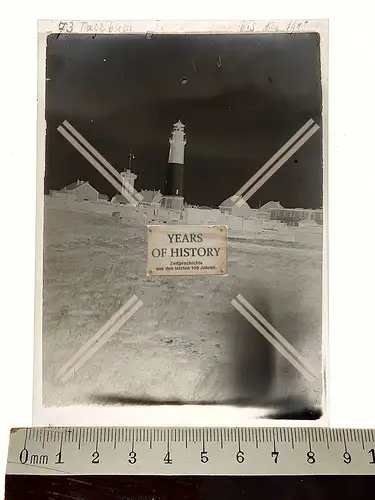 Orig. Zelluloid Negativ Leuchtturm Helgoland Wangerooge Borkum ??? 1916-18 Krie