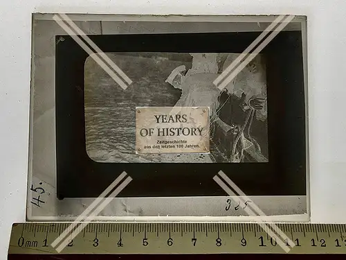 Orig. Glas Dia Seemine wird an Bord genommen 1916-18 Kriegsschiff Torpedoboot K