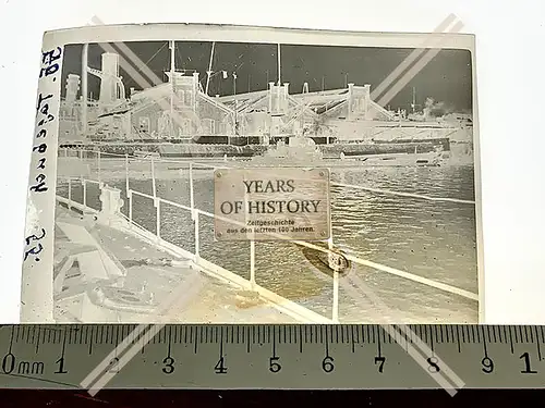 Orig. Zelluloid Negativ U-Boot Unterseeboot im Hafen 1916-18 Kriegsschiff Torpe