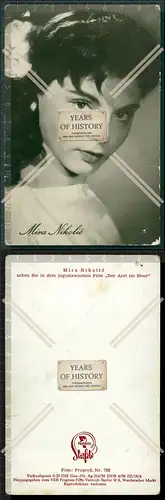 Orig. Autogrammkarte  Mira Nikolic Schauspielerin der Arzt im Moor