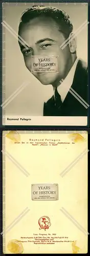Orig. Autogrammkarte  Raymond Pellegrin war ein französischer Schauspieler Gef