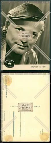 Orig. Autogrammkarte  Werner Toelcke deutscher Schauspieler und Schriftsteller