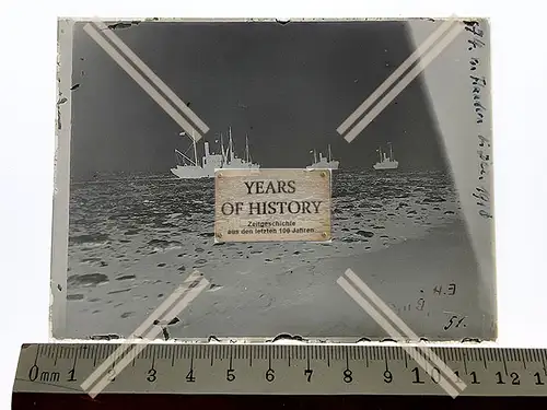 Orig. Glas Dia Kriegsschiffe Boote Skagerrak englischer Kanal Brügge Zeebrugge