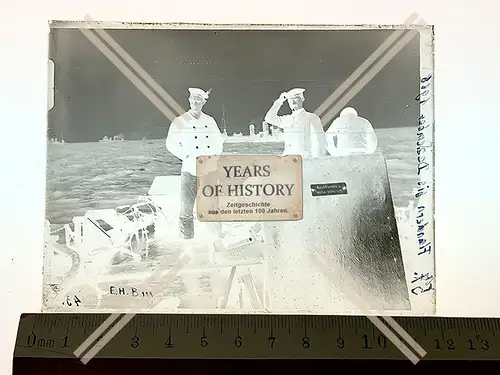 Orig. Glas Dia Kriegsschiffe Skagerrak englischer Kanal Brügge Zeebrugge 1916 