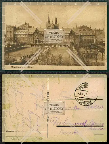 Orig. AK Missionshaus Steyl Venlo Niederlande Holland 1931 gelaufen