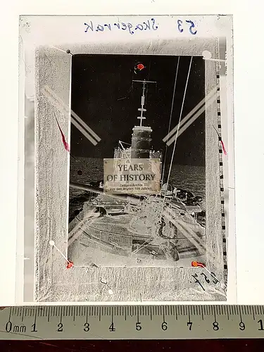 Orig. Glas Dia Kriegsschiff Torpedoboot Skagerrak 1916 1. Weltkrieg Kaiserliche