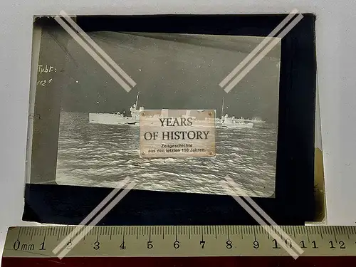 Orig. Glas Dia Torpedoboot B 112 Skagerrak 1916  1. Weltkrieg Kaiserliche Marin
