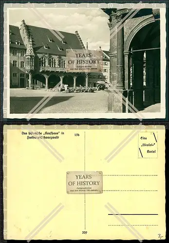Orig. Foto AK Freiburg Breisgau Kaufhaus Oberkirchs Weinstuben uvm 1939
