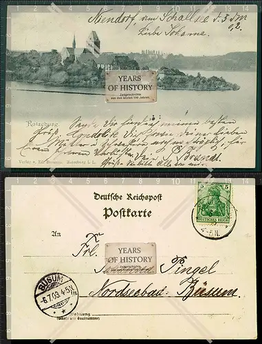 Orig. AK Ratzeburg in Lauenburg Schleswig-Holstein 1903 gelaufen