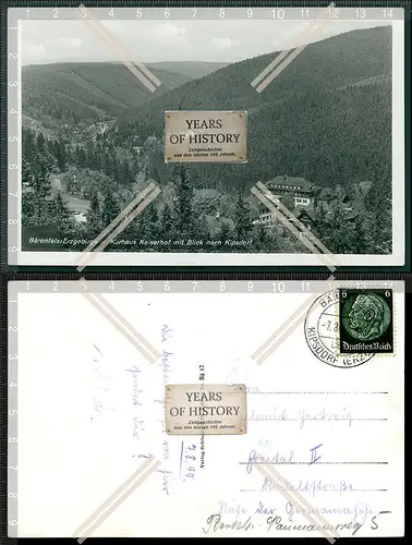 Orig. AK Bärenfels im Erzgebirge Kaiserhof Blick nach Kipsdorf 1940 gelaufen