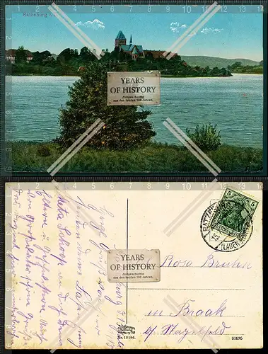 Orig. AK Ratzeburg Schleswig-Holstein in Lauenburg 1915 gelaufen