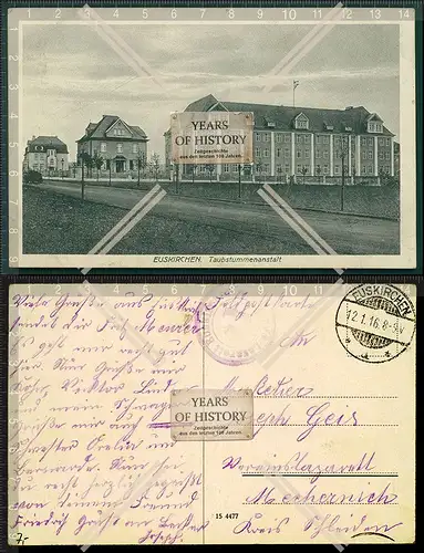 Orig. AK Euskirchen Taubstummenanstalt 1916 Feldpost gelaufen