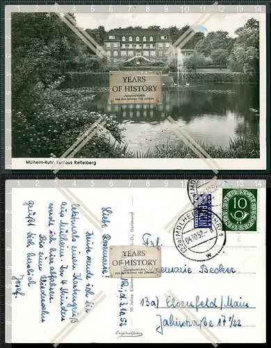 Orig. Foto AK Mülheim an der Ruhr Kurhaus Raffelberg