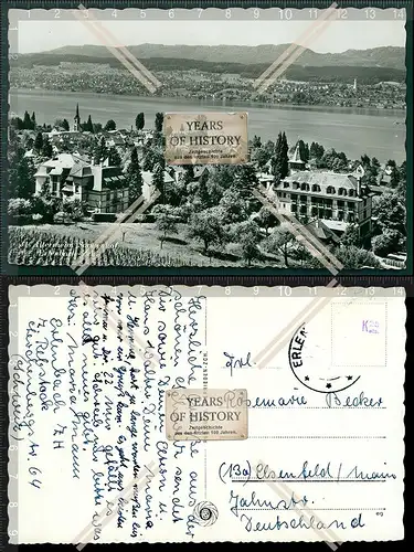 Orig. Foto AK Erlenbach Zürich Schweiz Altersheim Alterszentrum Sonnenhof