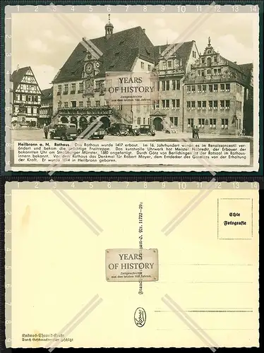 Orig. Foto AK Heilbronn am Neckar 1936 Rathaus