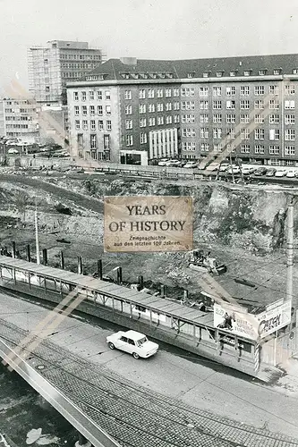 Foto Dortmund 1968 Großbaustelle in der Innenstadt