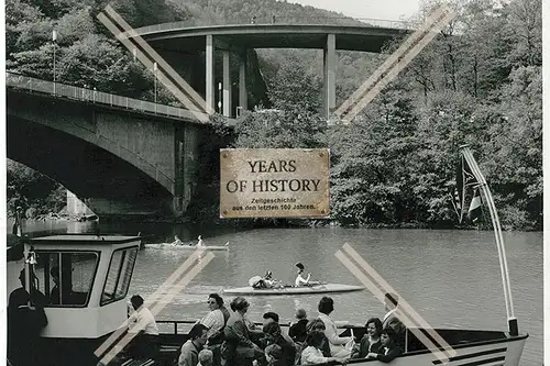 Foto Dortmund Syburg 1968 das Ruhrtal Brücke Fluss Ausflugsziele