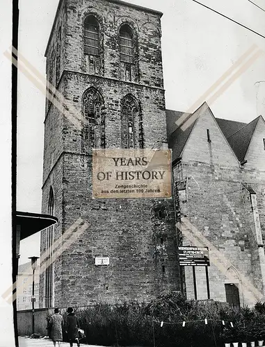 Foto Vor Sankt Petri Kirche Dortmund Weihnachtsbäume Verkauf 1967