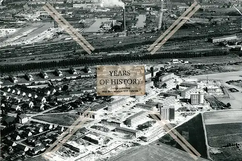 Foto Dortmund Wischlingen Huckarde 1964 Luftbild Fliegeaufnahme viele Hochhäus