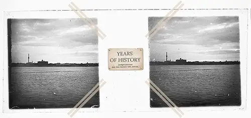 Orig. Stereo Glasdia 1.WK Weltkrieg 1914-18 Ostfront Stadt am Meer Russland