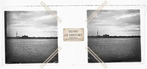 Orig. Stereo Glasdia 1.WK Weltkrieg 1914-18 Ostfront Stadt am Meer Russland 