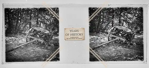 Orig. Stereo Glasdia 1.WW 1914-18 Ostfront zerstört Panjewagen Polen Russland