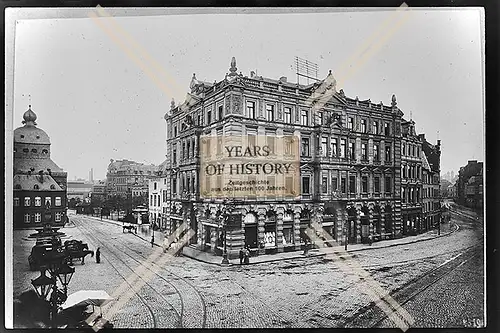 Foto Köln 1944-46 Haus Gebäude Schienen Pferde Kutsche