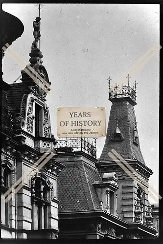 Foto Köln 1944-46 Haus Gebäude schönes Dach Verzierung Figur