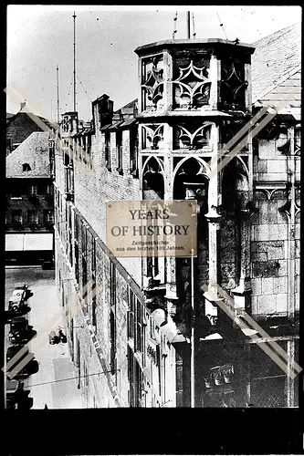 Foto Köln 1944-46 Blick auf Gebäude Verzierung Gürzenich
