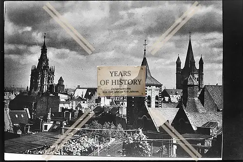 Foto Köln 1944-46 Blick auf Kirche Dom Kirchtürme