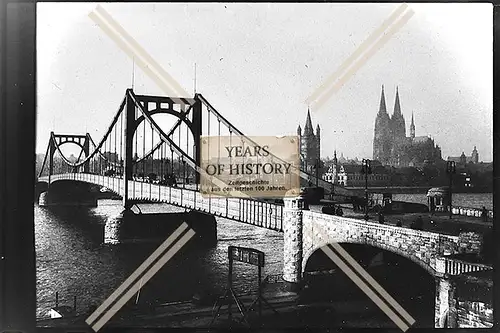 Foto Köln 1944-46 Rhein Brücke Dom