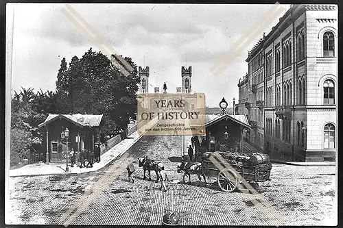 Foto Köln 1944-46 Rheinbrücke Weg Straße Kutsche Pferde