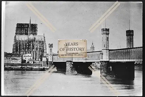 Foto Köln 1944-46 Dom Rhein Brücke