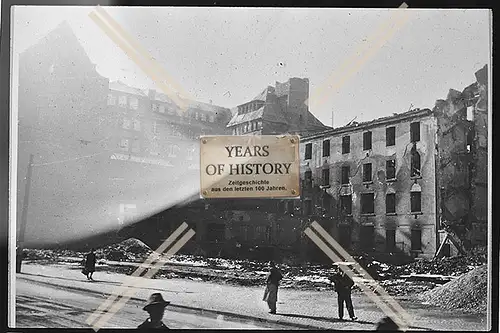 Foto Köln 1944-46 zerstört Haus Hausansicht Gebäude Straße