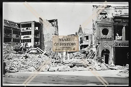 Foto Köln 1944-46 zerstört Jacobs Gramm Geschäft o.ä. Gebäude Häuser