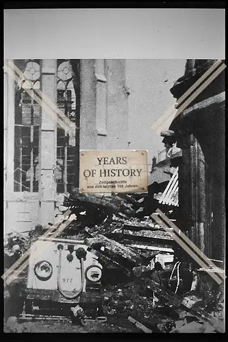 Foto Köln 1944-46 zerstörte Straßenbahn Dom 