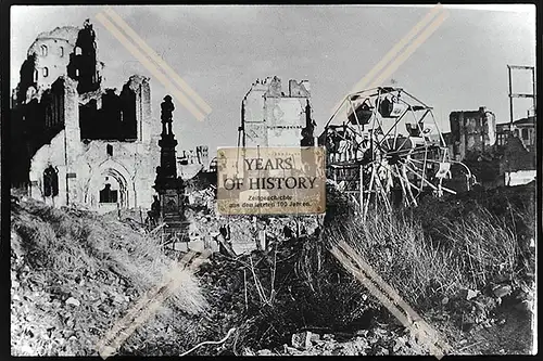 Foto Köln 1944-46 Kirmes Riesenrad in zerstörter Stadt