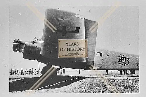 Foto Flugzeug Aircraft Ju 52 3m Postflugzeug in China Junkers