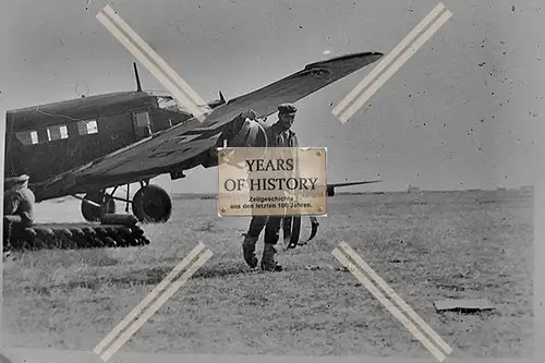 Foto Flugzeug Aircraft Lastensegler und Junkers Ju 52 uvm