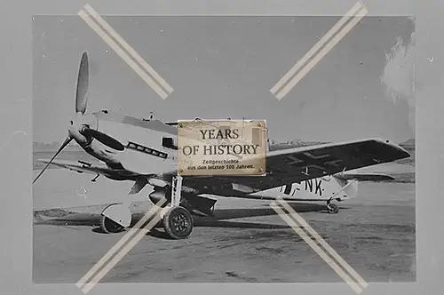 Foto Flugzeug Aircraft  Me 109 E-3 mit Bombe Messerschmitt Jagdflugzeug