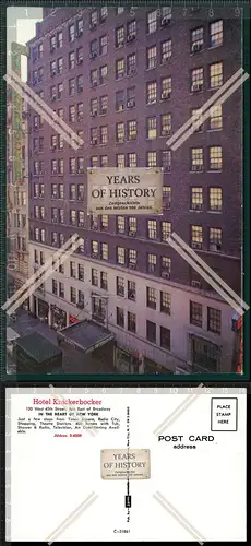 Orig. AK  Hotel Knickerbocker New York Vereinigte Staaten von Amerika