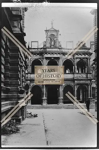 Foto Köln 1944-46 zerstört Renaissance-Laube des Rathauses Haus Gebäude