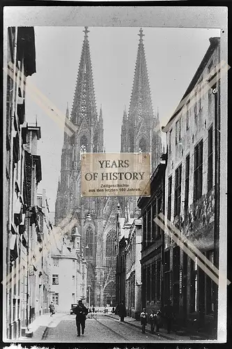 Foto Köln 1944-46 Dom Weg Gasse