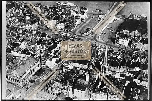 Foto Köln 1944-46 Luftbild Stadtansicht von oben