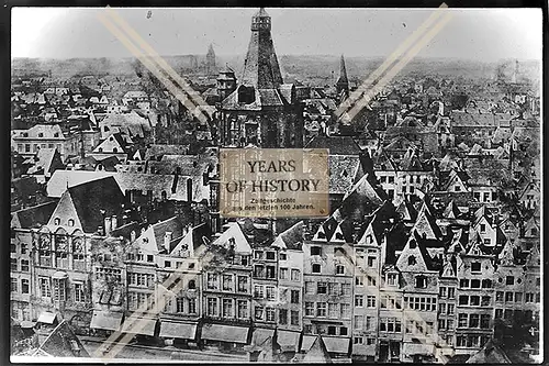 Foto Köln 1944-46 Luftbild Stadtansicht Kirche