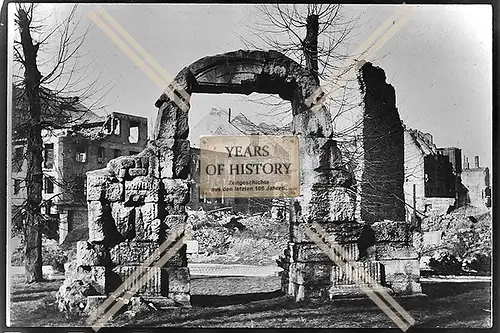 Foto Köln 1944-46 zerstört Haus Gebäude Rundbogen