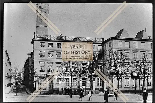 Foto Köln 1944-46 Ansicht Haus Gebäude Männer mit Zylinder