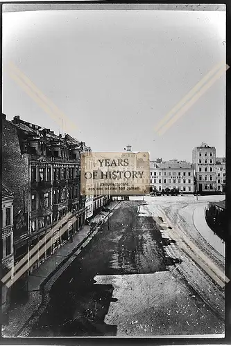 Foto Köln 1944-46 Straße Blick zum Dom Hotel Hotel du Dome