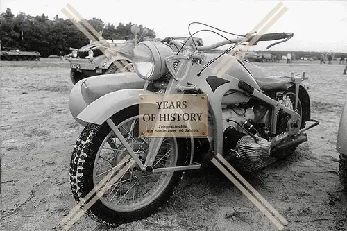 Foto Motorrad Krad Bundeswehr 1960-70er Jahre