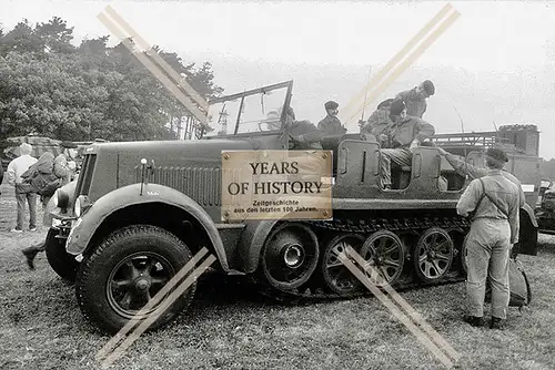 Foto Halbkette Sdkfz Fahrzeug Panzer Bundeswehr 1960-70er Jahre